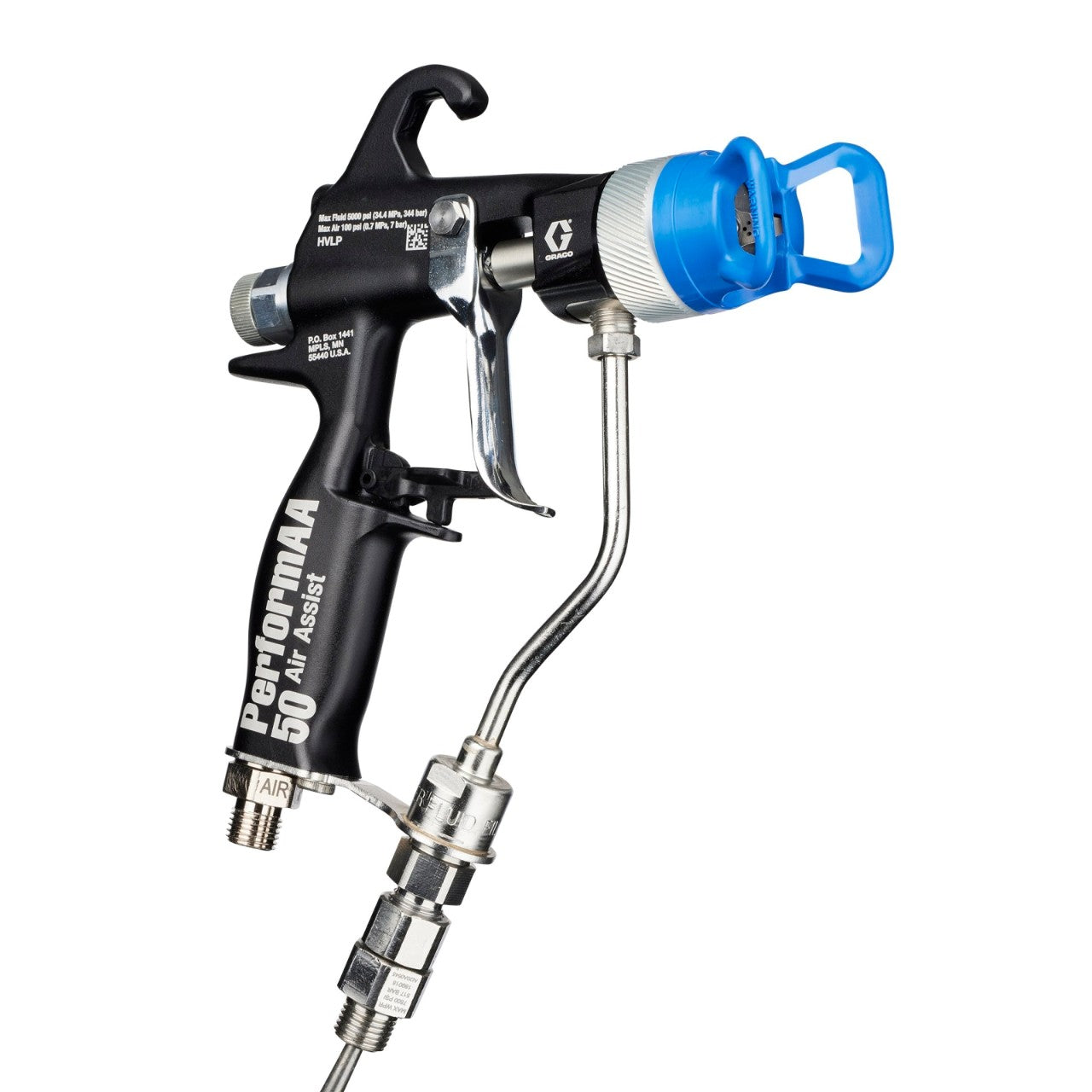 GF PerformAA 5000 Spray Gun Air Assist with built in swivel and General Finish air cap