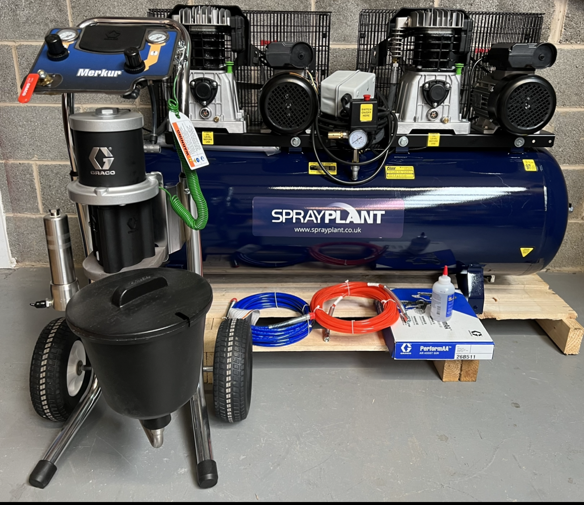 Graco Air Assisted Merkur & Compressor Package